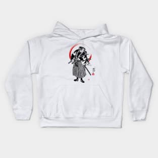 Ukiyo-e Rebel: The Samurai Ronin Tee Kids Hoodie